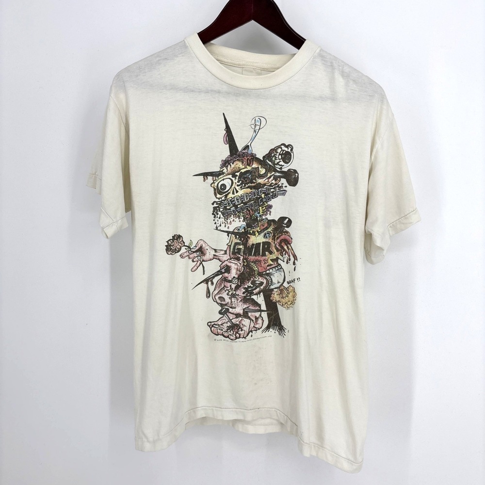 Vintage 90s GWAR Shirt Sexecutioner Chuck Varga Art Slave Pit BRAF 1990 Large